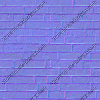 seamless wall bricks normal map 0005